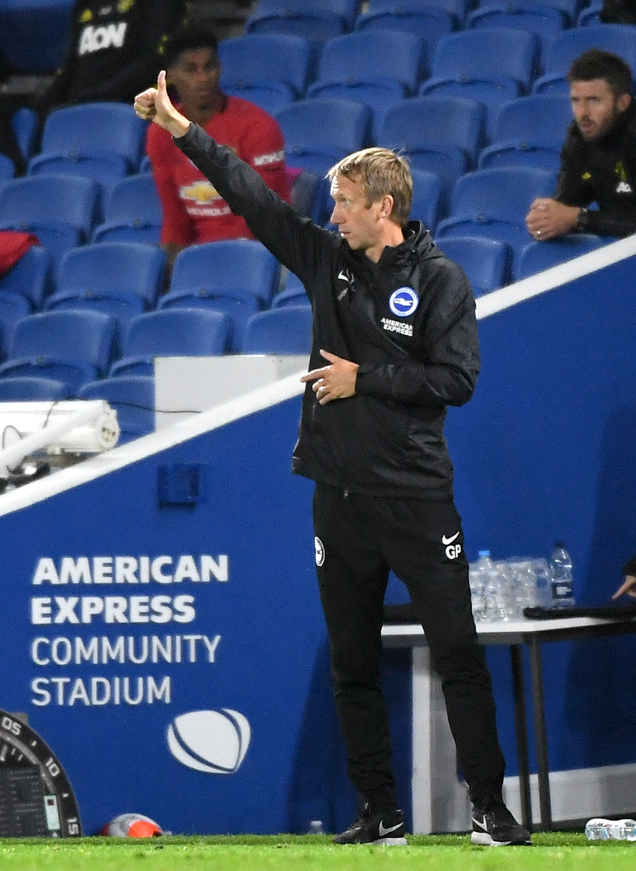 Brighton manager Graham Potter was keen to focus on the positives