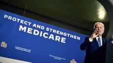 President Joe Biden touting Medicare protection