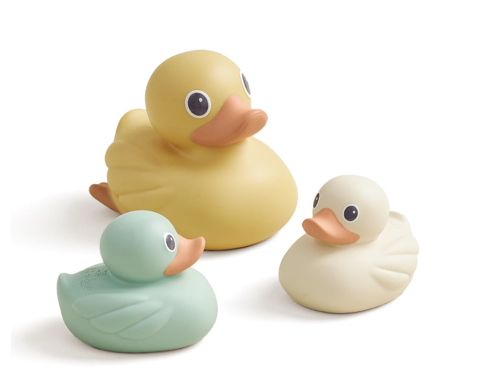 rubber ducks in pastel colors