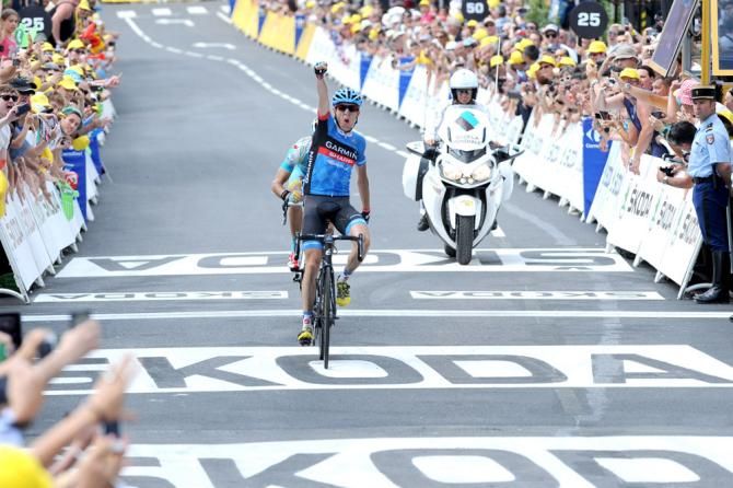 Daniel Martin won stage 9 of the Tour de France from a two-man break with Jakob Fuglsang