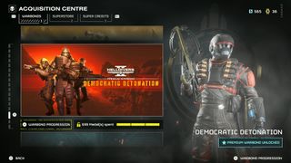 Helldivers 2 democratic detonation warbond page