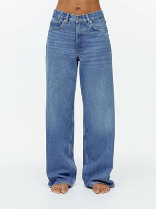 Cloud Low Loose Jeans - Blue - Arket