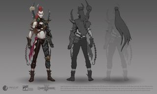 Warhammer Rogue Trader art; concept of a fantasy creature
