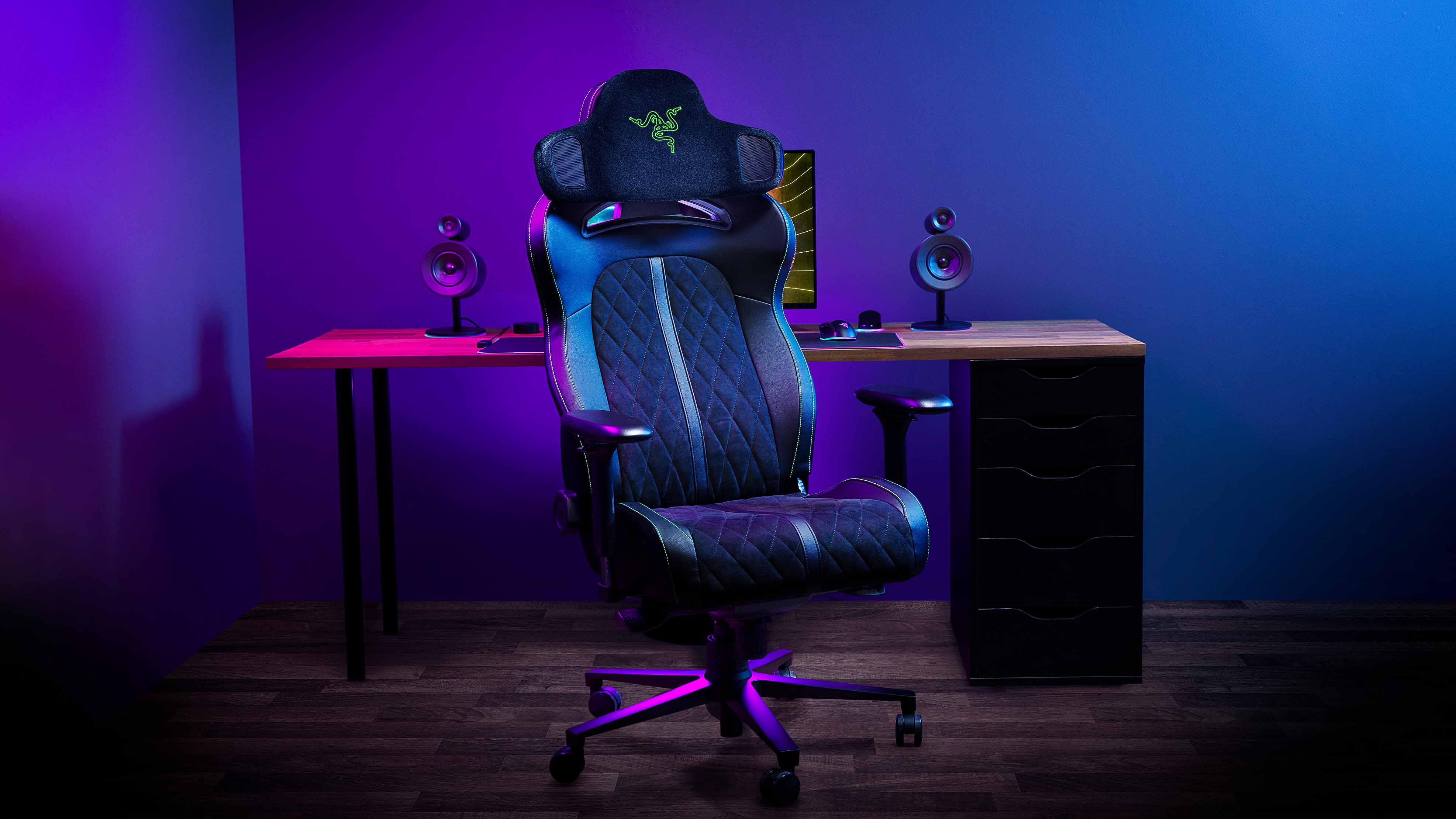 Razer Project Carol speaker pillow for gaming chairs.