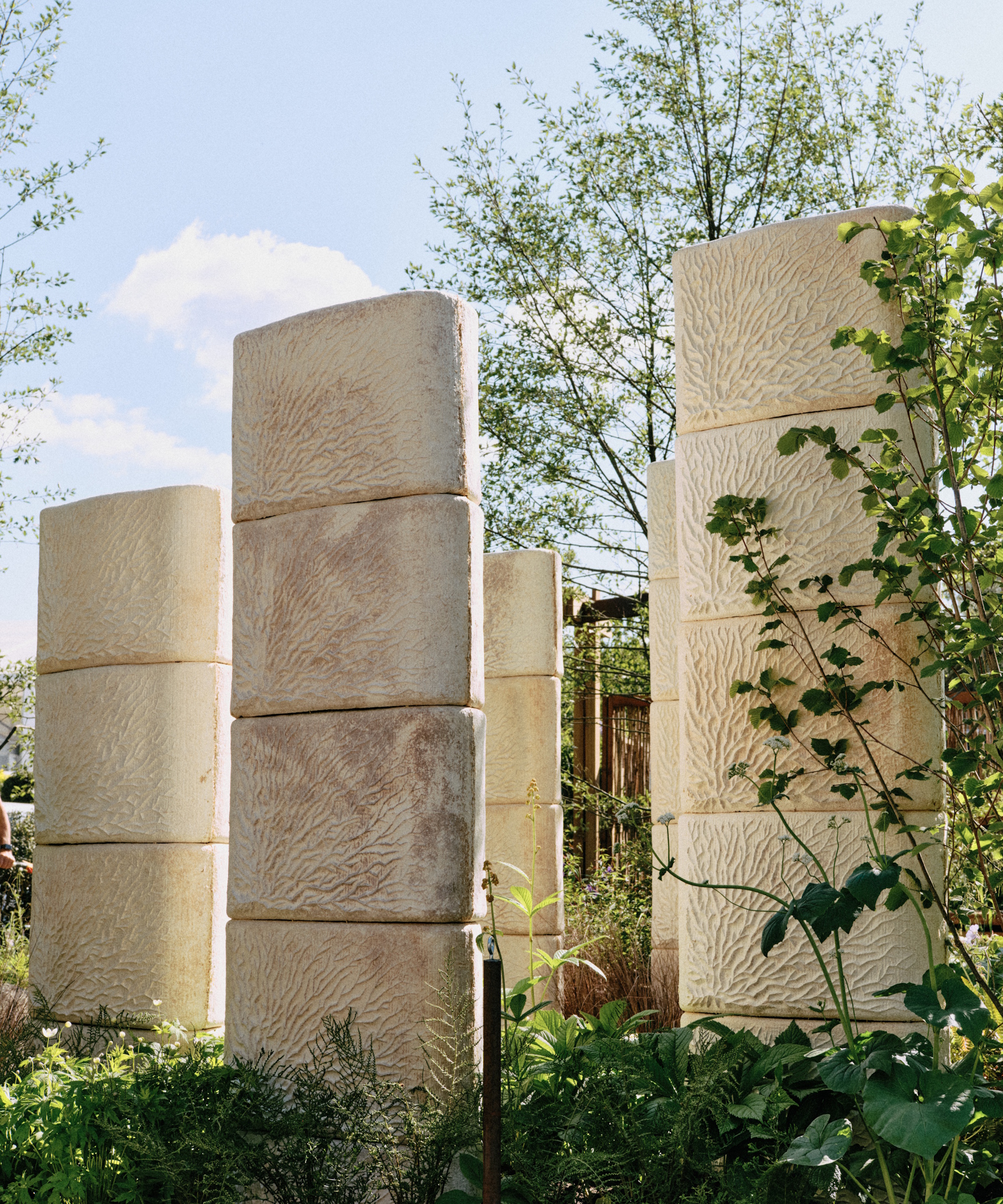 Mycelium structures on The Pathway Garden at the RHS Chelsea Flower Show 2025