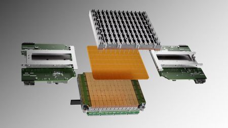 Exploded view of Cerebras WSE