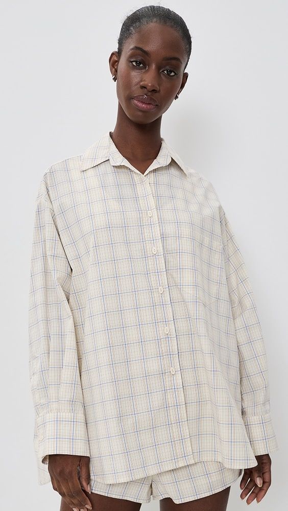 Angelo Shirt - Flor Check/antique White