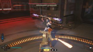 Star Wars Jedi Survivor Shattered Moon Reprogrammed MagnaGuard droid boss fight