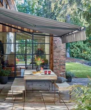 awning over patio