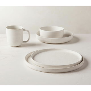 Drift white dinnerware set