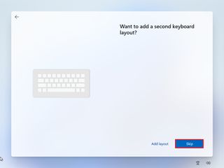 Skip second keyboard