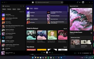 Spotify desktop app on Windows 11