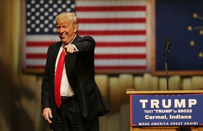 Donald Trump wins the Republican primary in Indiana