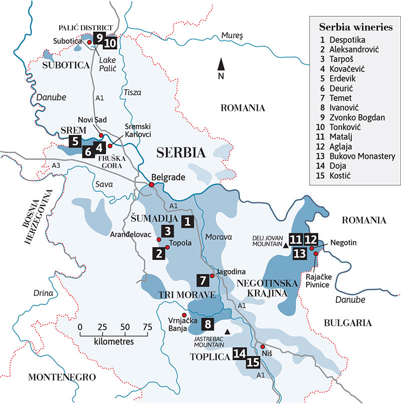 serbia wineries to visit