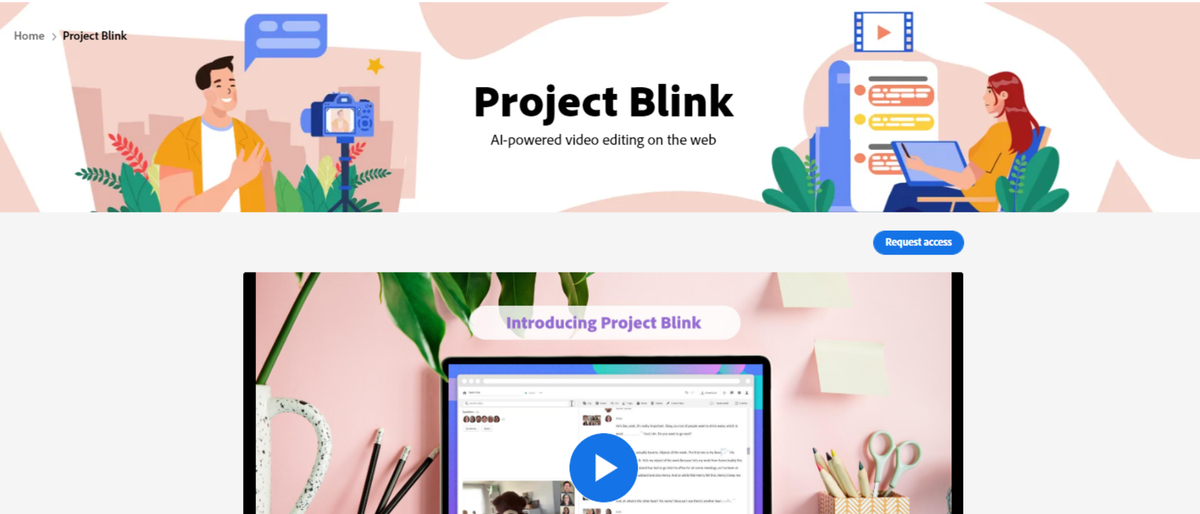 Adobe Labs&#039; Project Blink video editor in action