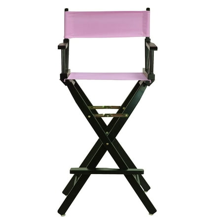 &amp;quot;30&amp;quot; Director's Chair Black Frame-Pink Canvas&amp;quot;
