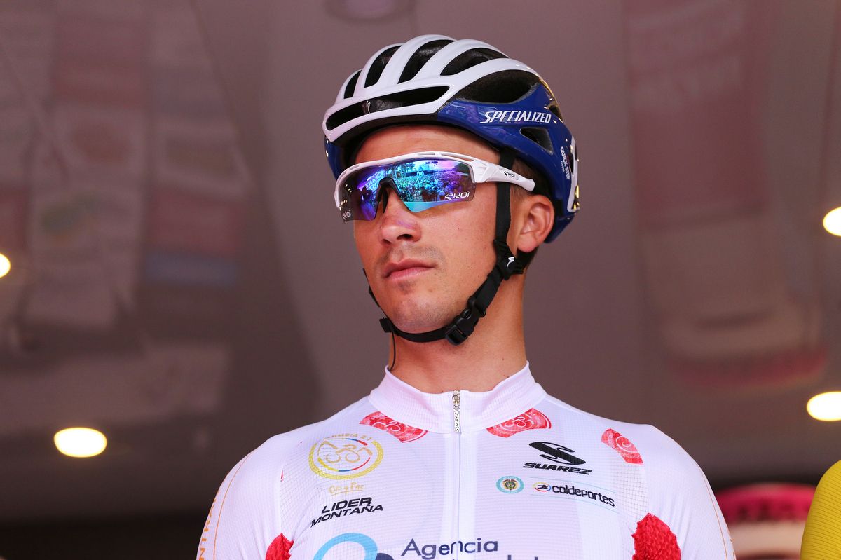 Julian Alaphilippe (Quick-Step Floors) in the KOM jersey
