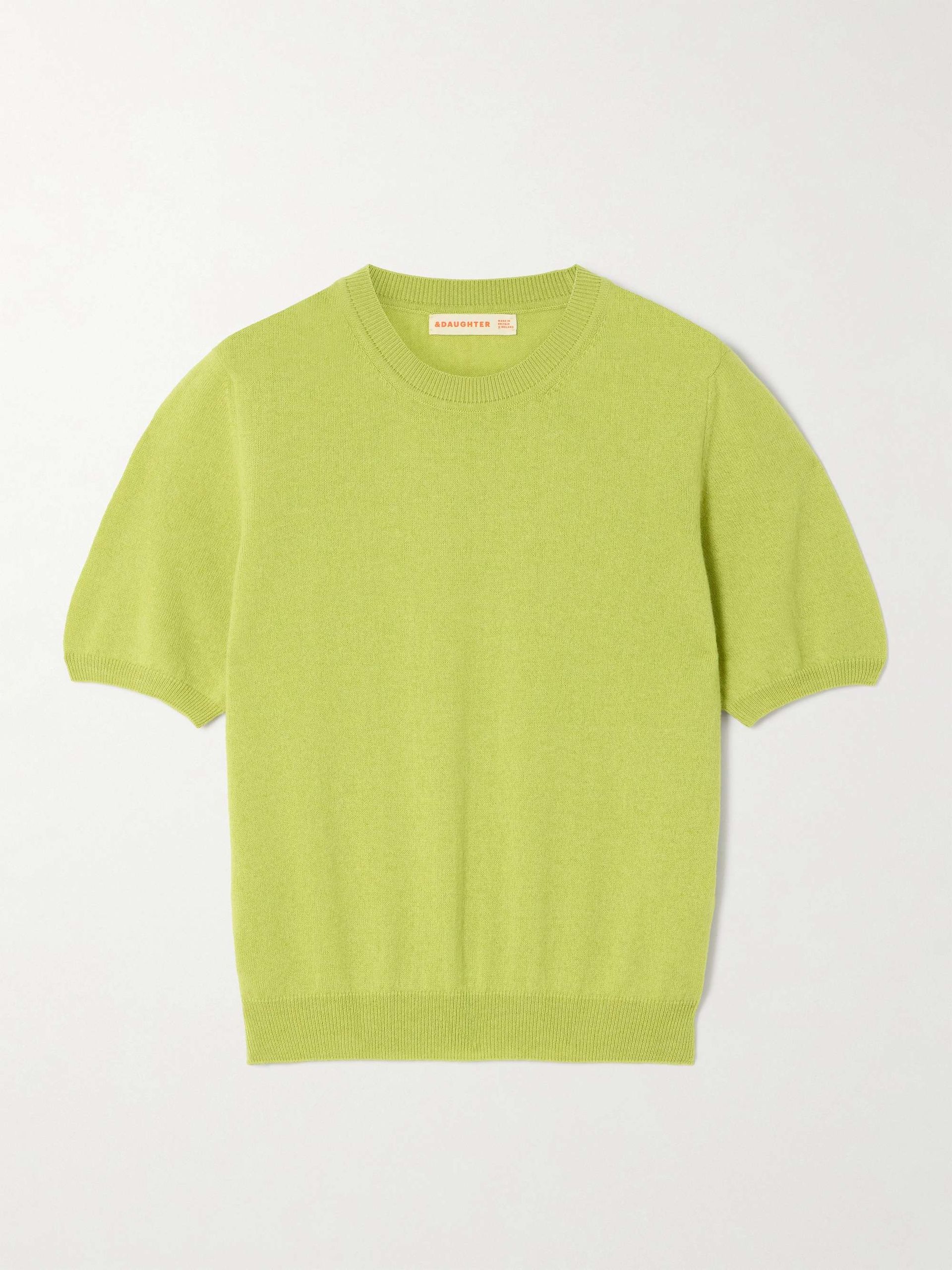 &Daughter, Emer cropped cashmere and cotton-blend T-shirt