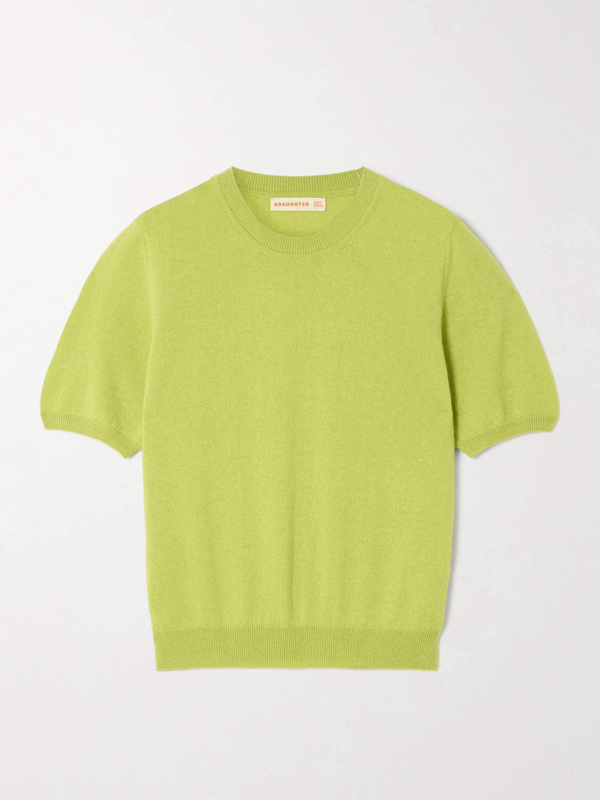 &amp;amp;Daughter, Emer cropped cashmere and cotton-blend T-shirt
