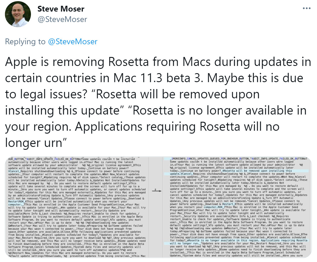 macOS 11 Rosetta Code