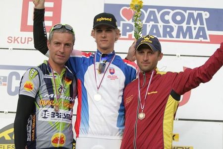 Elite men podium (l-r): Pavol Polievka, Martin Velits, Robert Nagy