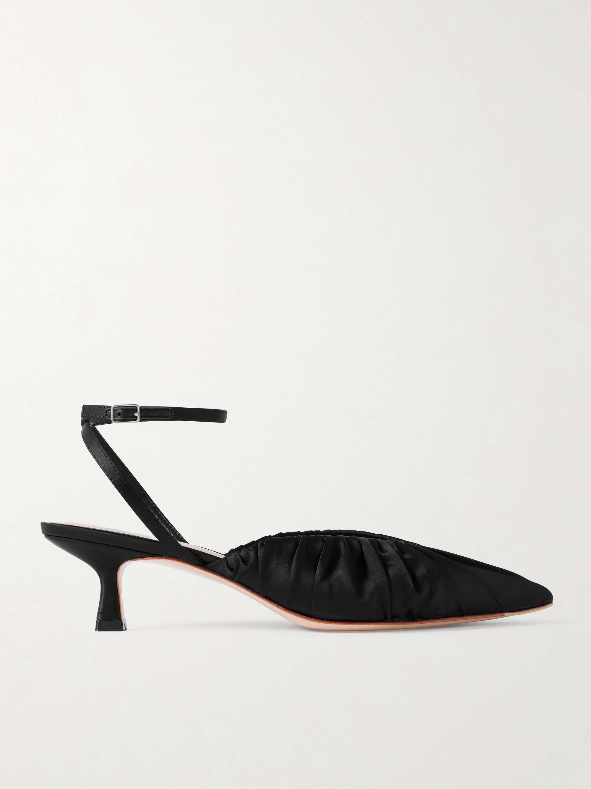 Rio Ruched Satin Pumps