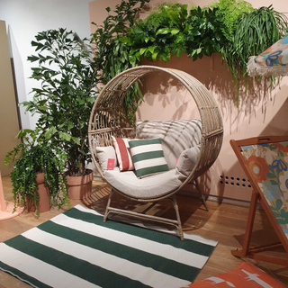 The Selene Rattan Egg Chair at the Habitat Spring/Summer 2025 press show.