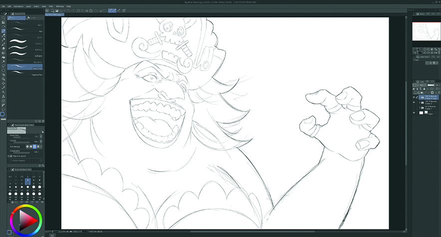 An image from a tutorial on how to paint Big Mom from One Piece