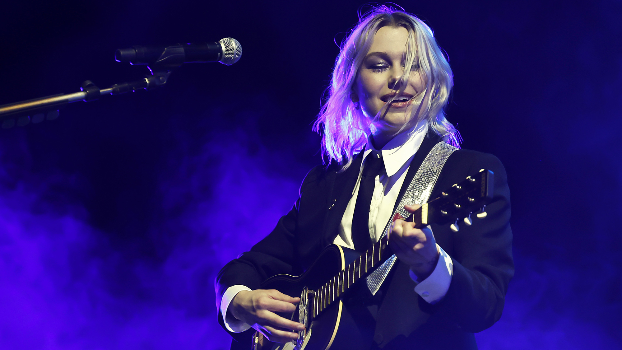Phoebe Bridgers of Boygenius performs at the Outdoor Theatre during the 2023 Coachella Valley Music and Arts Festival on April 22, 2023 in Indio, California.