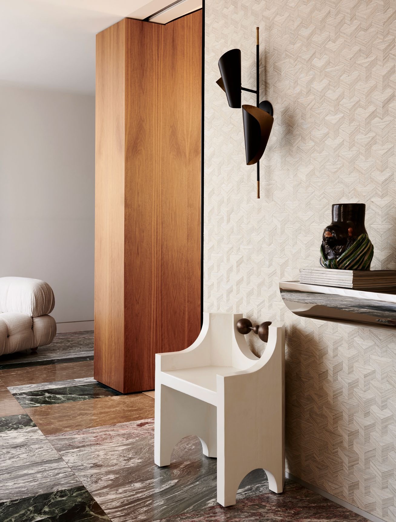Solace chair by Lost Profile Studio in a scheme by Simone Haag