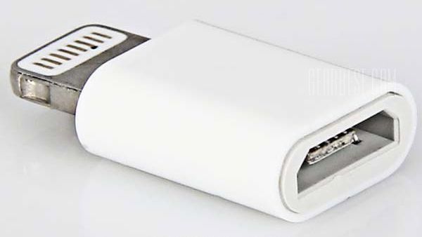 MicroUSB to lightning adapter