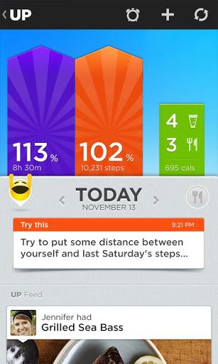 Jawbone Up app