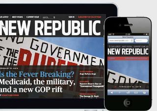 Responsive news websites: New Republic