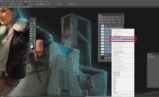 Photoshop layers: grouping