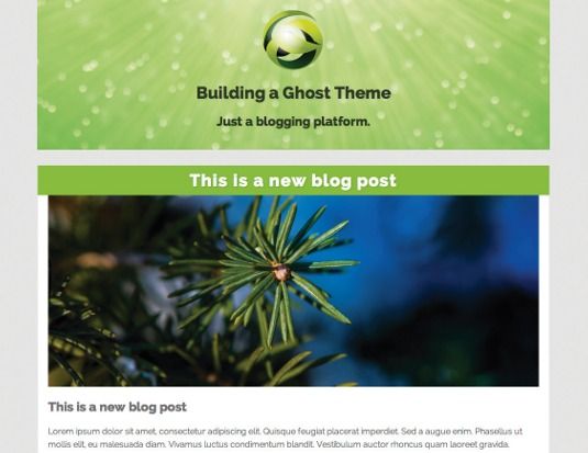 Build your own blog theme for Ghost | Creative Bloq