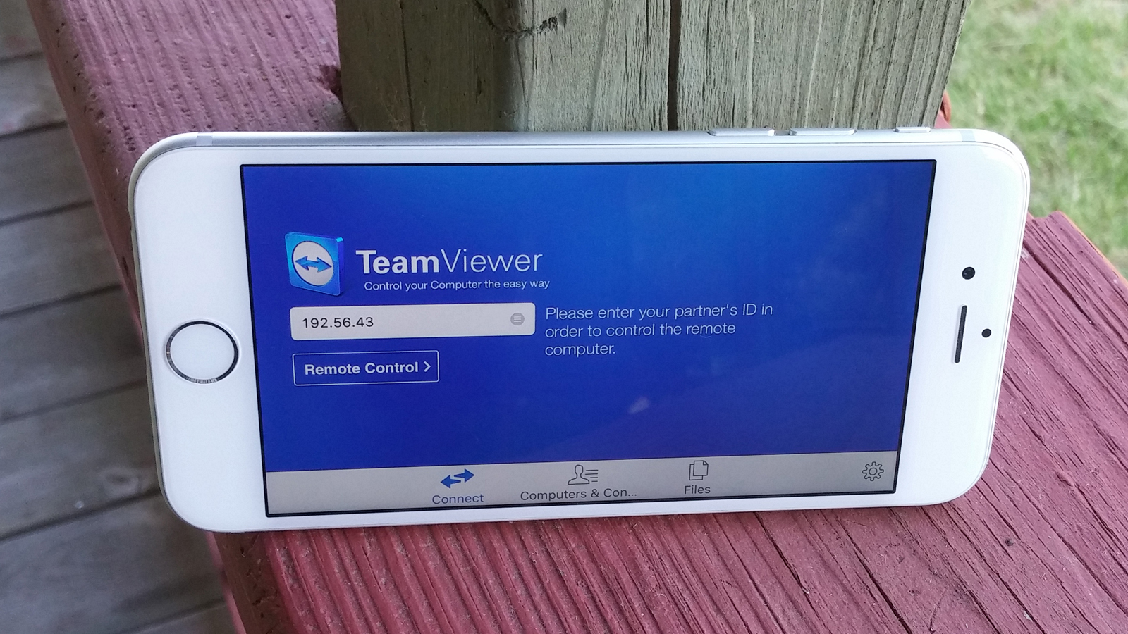 teamviewer iphone to iphone