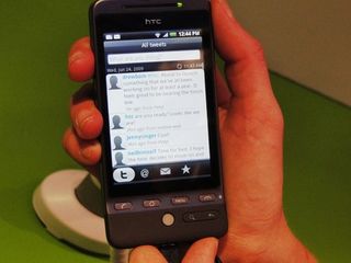 The htc hero - the twitter feed