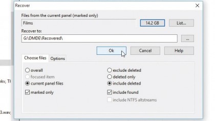 How to recover lost or deleted files