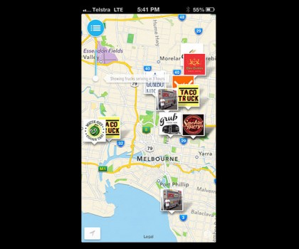 Where the Truck At app screenshot