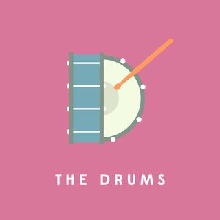 the drums typography