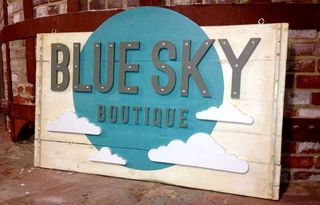 sign: blue sky