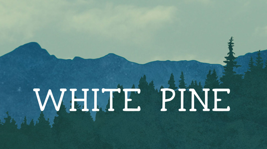 Free font: White Pine