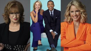 Joy Behar and Sara Haines on The View/Amy Robach and T.J. Holmes on GMA3.