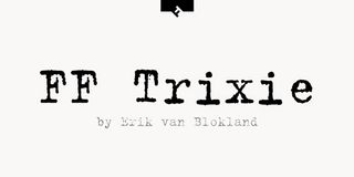 Example of FF Trixie, one of the best typewriter fonts