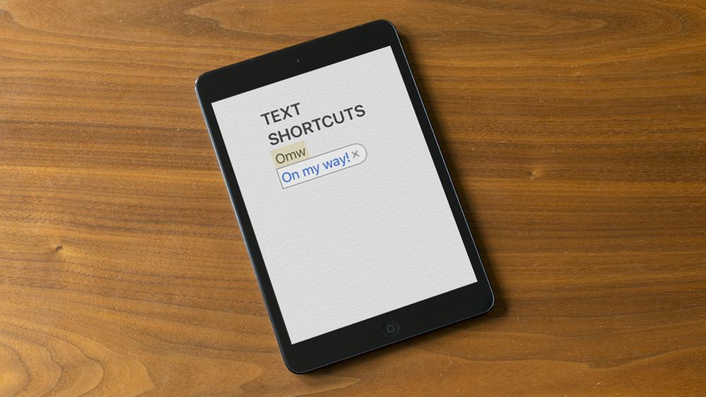 text shortcuts iphone