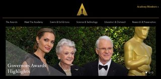 New Oscars logo: website