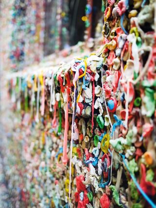 San Luis Obispo’s Bubblegum Alley. Adding CSS to a site without a good underlying strategy results in equally messy code, says Sullivan