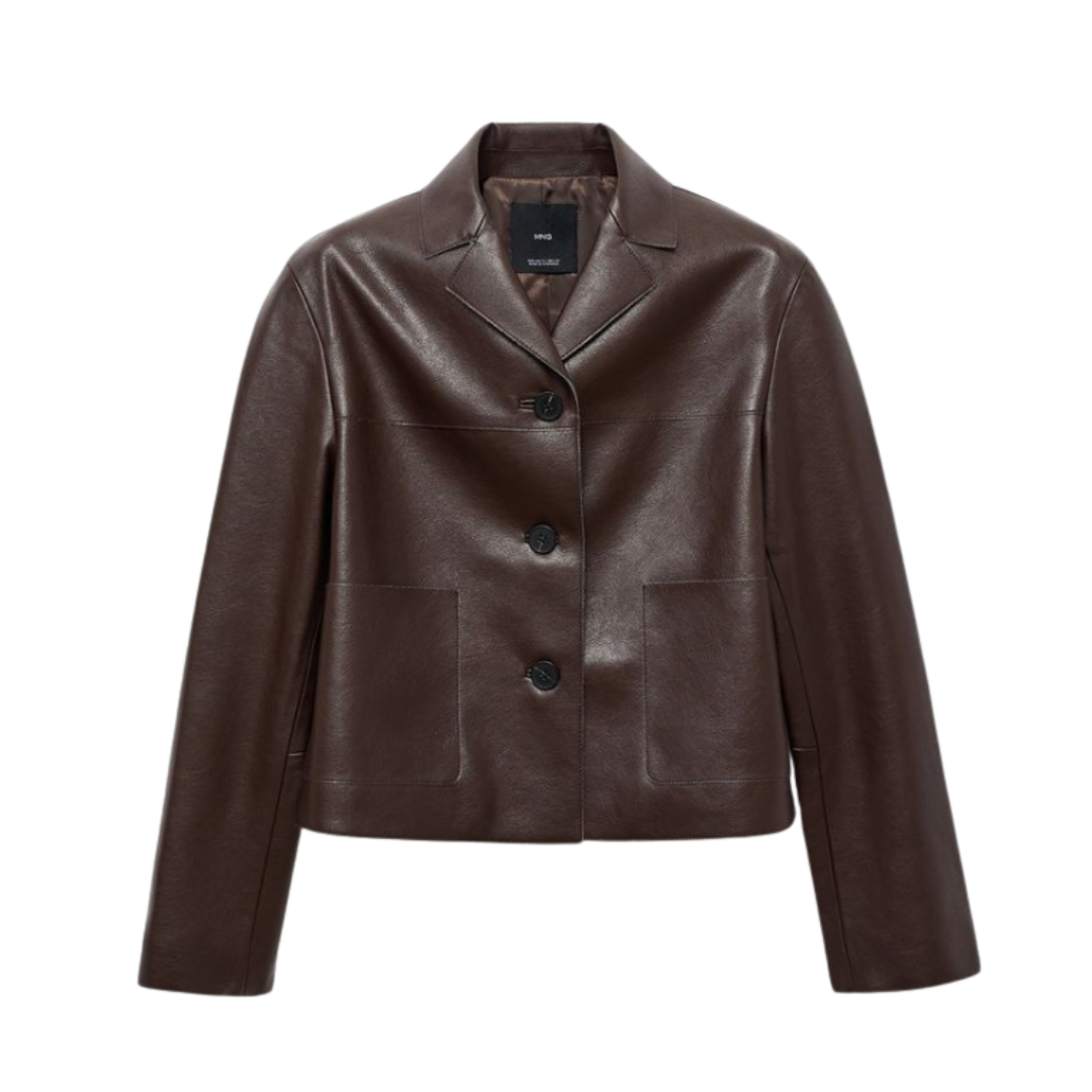 MANGO, Leather-Effect Jacket With Pockets - Women