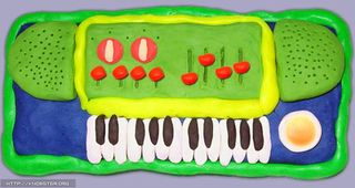 Knobster plastic piano