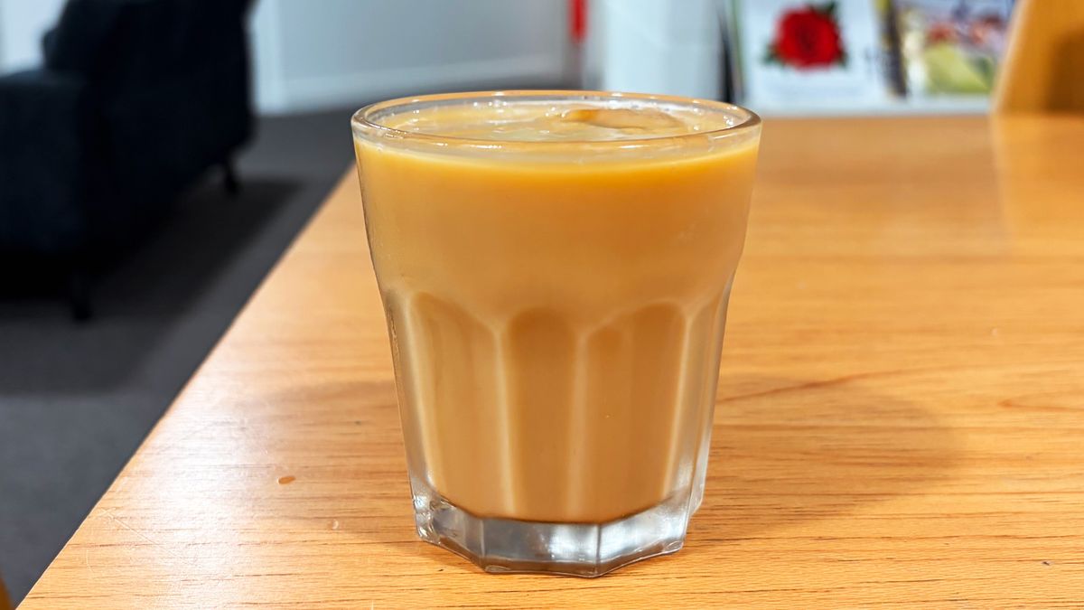 a photo of a cold foam cold brew made on the ninja autobarista pro